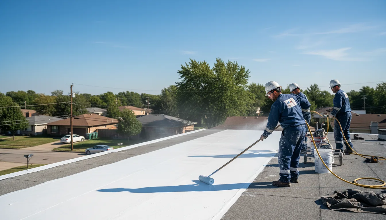 Commercial roof coating in Ashford, WV near me